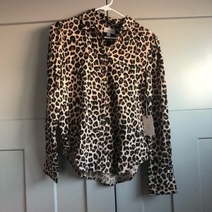 Brixton leopard button down the Kate
